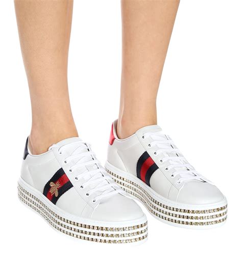 gucci studded platform sneakers|Gucci new ace platform sneakers.